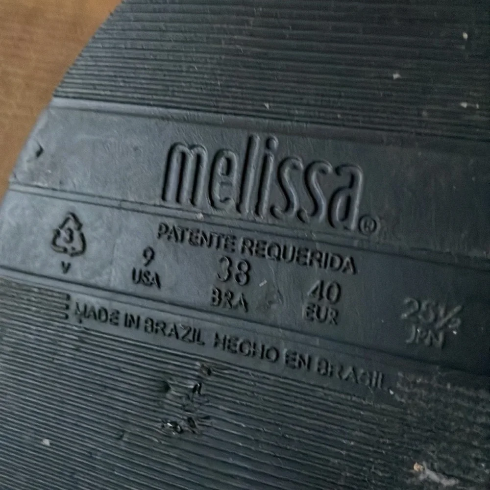 Melissa Black Double-Strap Wedge Sandals - Picture 11 of 11